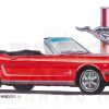 Design Factory Art by Jim Gerdom - 1965 Mustang Convertible