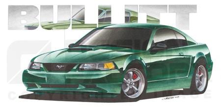 Design Factory Art by Jim Gerdom - 2001 Bullitt Mustang Design Factory Art by Jim Gerdom - 2001 Bullitt Mustang