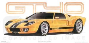 Design Factory Art by Jim Gerdom - 2002 Ford GT40 Concept
