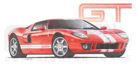 Design Factory Art by Jim Gerdom - 2005 Ford GT