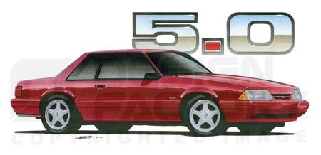 Design Factory Art by Jim Gerdom - 1992 Mustang LX 5.0 Coupe Design Factory Art by Jim Gerdom - 1992 Mustang LX 5.0 Coupe