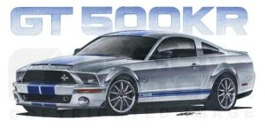 Design Factory Art by Jim Gerdom - 2008 Shelby GT500KR