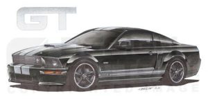 Design Factory Art by Jim Gerdom - 2007 Shelby GT (black)