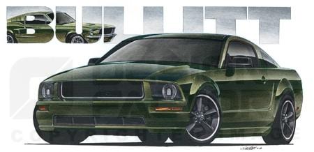 Design Factory Art by Jim Gerdom - 2008 Bullitt Mustang Design Factory Art by Jim Gerdom - 2008 Bullitt Mustang