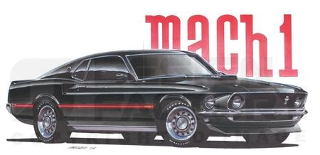 Design Factory Art by Jim Gerdom - 1969 Mach 1