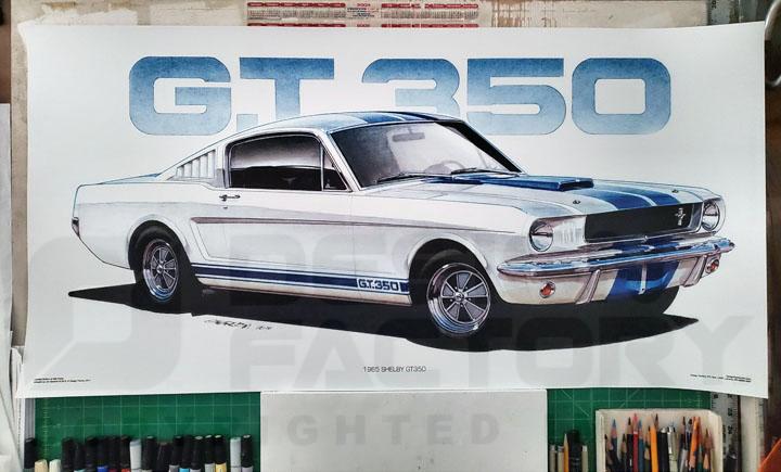Design Factory Art by Jim Gerdom - 1965 Shelby GT350