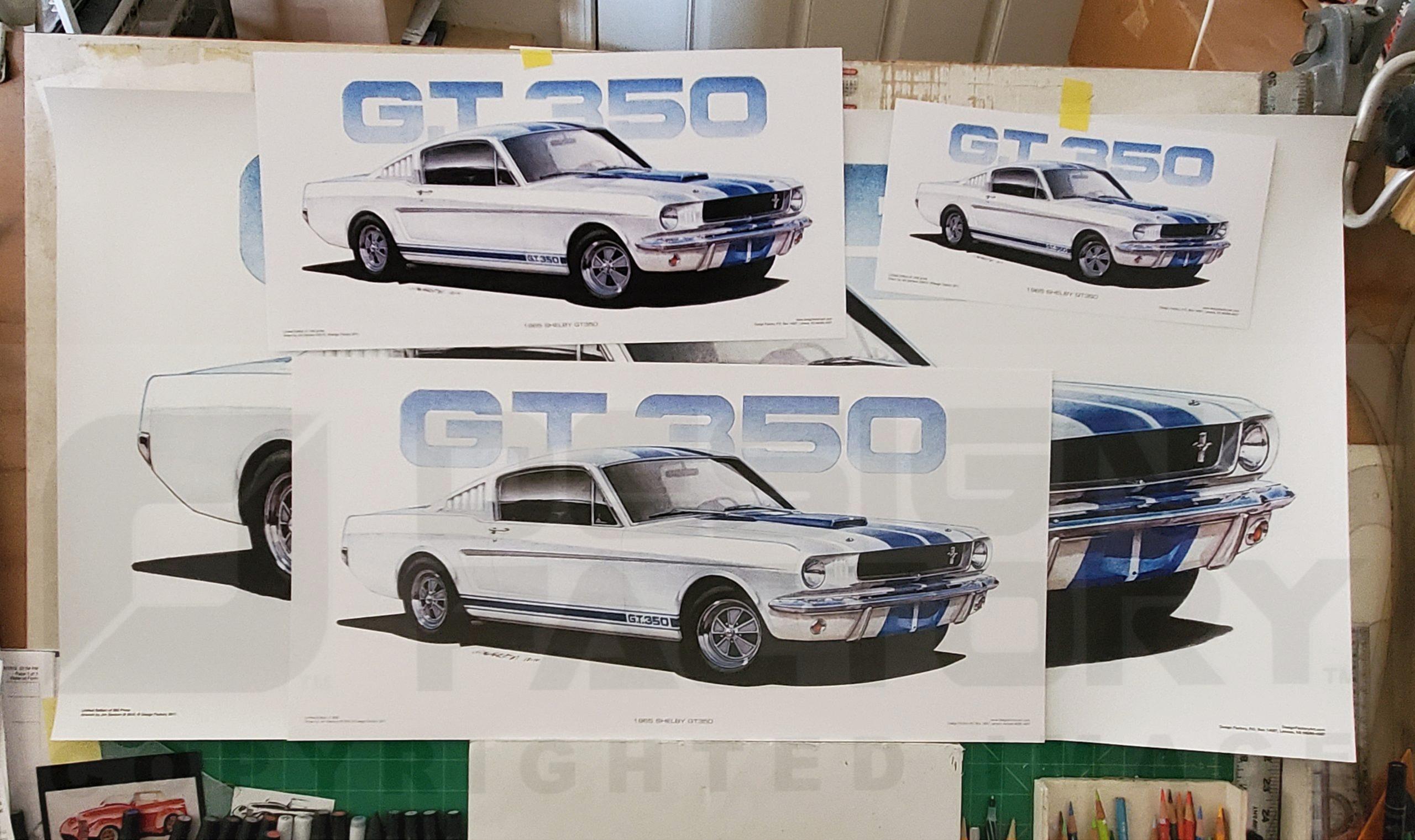 Design Factory Art by Jim Gerdom - 1965 Shelby GT350