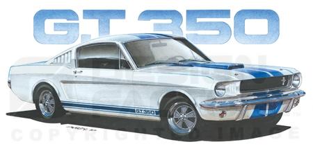 Design Factory Art by Jim Gerdom - 1965 Shelby GT350