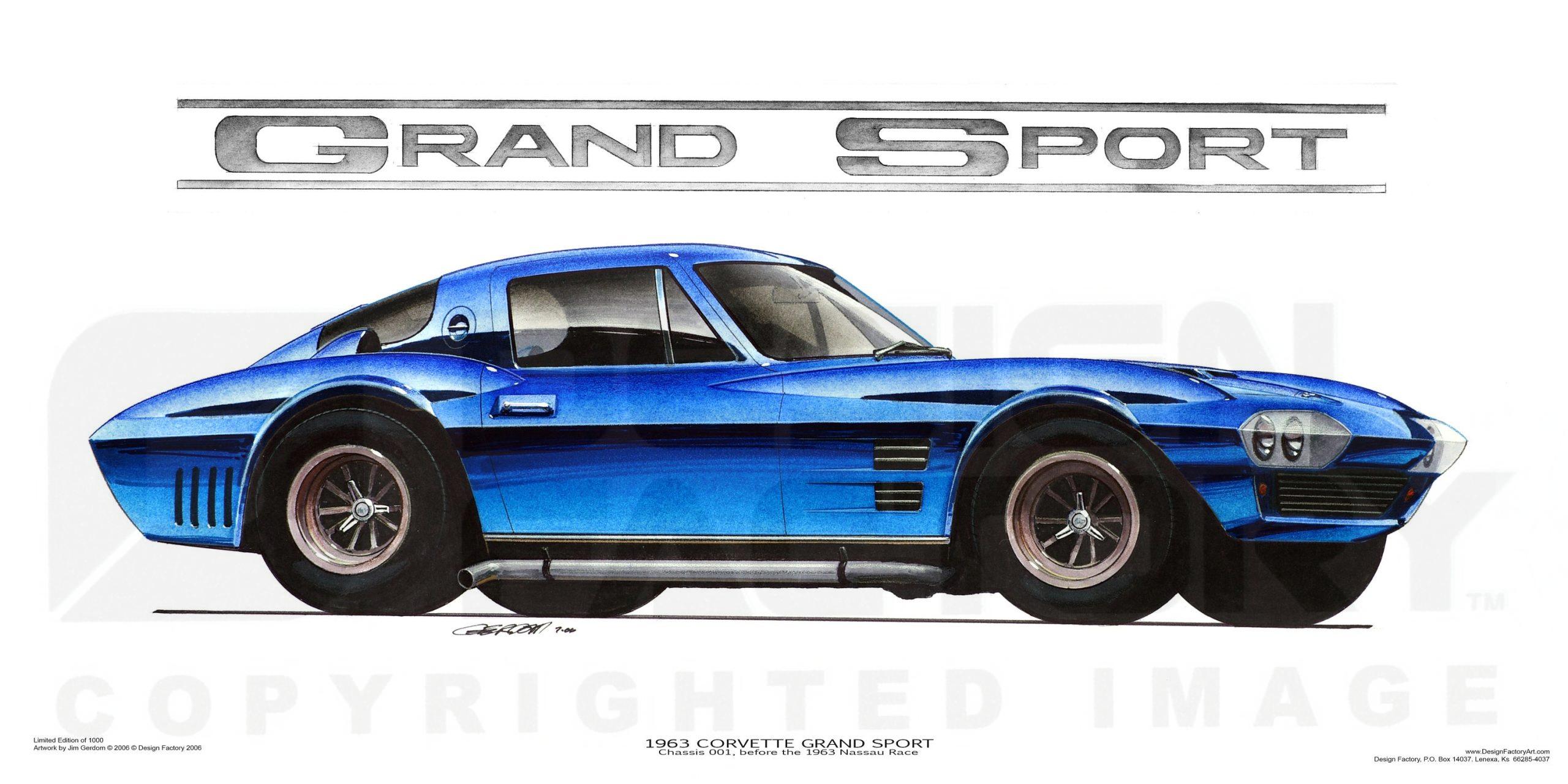Design Factory Art by Jim Gerdom - 1963 Corvette Grand Sport Design Factory Art by Jim Gerdom - 1963 Corvette Grand Sport