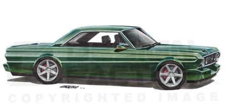 Design Factory Art by Jim Gerdom - 1965 Falcon Futura6?