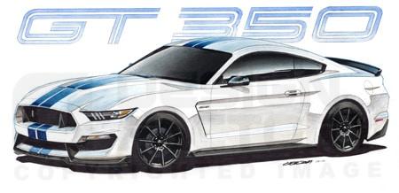 Design Factory Art by Jim Gerdom - 2015 Shelby GT350