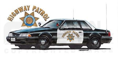 Design Factory Art by Jim Gerdom - 1988 Mustang SSP