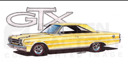 Design Factory Art by Jim Gerdom - 1967 Plymouth GTX Design Factory Art by Jim Gerdom - 1967 Plymouth GTX