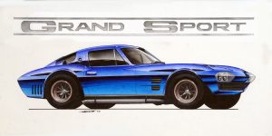 Design Factory Art by Jim Gerdom - 1963 Corvette Grand Sport
