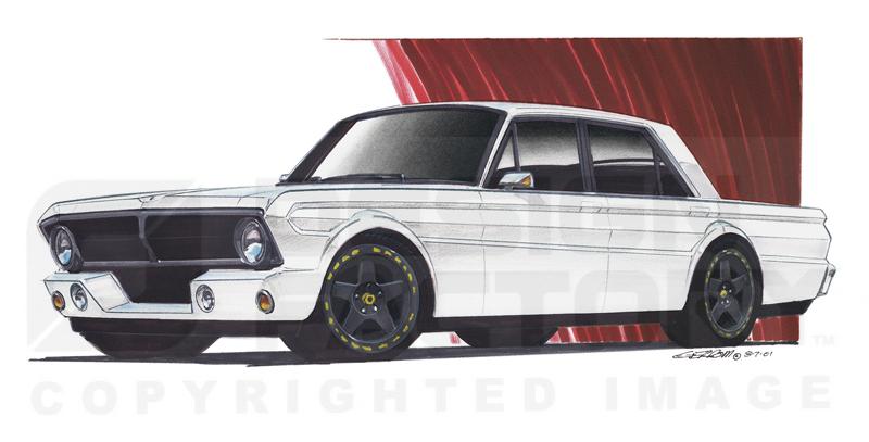 044 1965 Falcon 4-dr Sedan Project Car