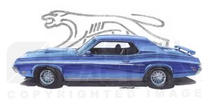 121 1969 Cougar Eliminator -blue